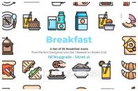 30 Breakfast Vector Icons