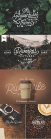 Riverfall Rounded Textured Typeface