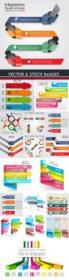 Business infographics options elements collection 95