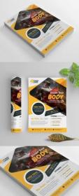 Fitness Flyer Layout with Yellow Accents 269583860