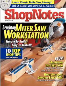 Woodworking Shopnotes 098 - Bench Top Miter Saw Work station
