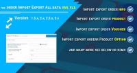 Order import export xml - xls (2.x & 3.x) - OpenCart Extension