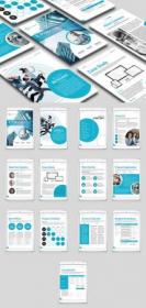 Digital Proposal Layout with Blue Accents 271994991