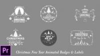 Christmas New Year Badges Premiere Pro 24822617