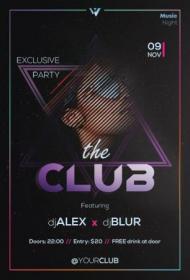 The Club - Premium flyer psd template