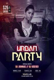 Urban party psd - Premium flyer psd template