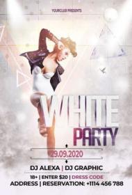 White Party - Premium flyer psd templates