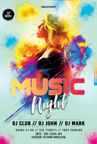 Music Night - Premium flyer psd template