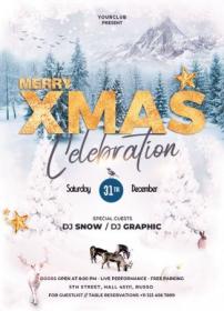 Merry XMas Celebration - Premium flyer psd template