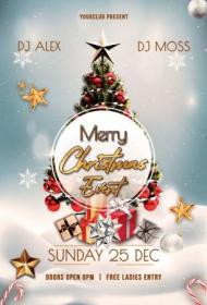 Merry Christmas Event - Premium flyer psd template