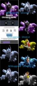 Animated Colored Smoke Photoshop Action 24833037