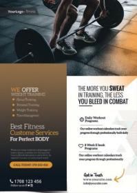 Fitness and Gym PSD Flyer Template