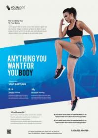 Clean Fitness Psd Flyer
