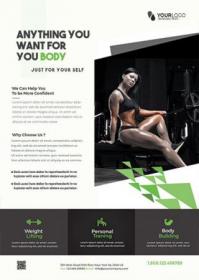 Fit your Body Fitness PSD Flyer