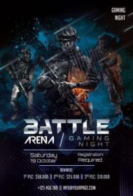 Battle Arena - Premium flyer psd template