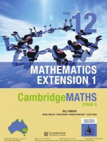 CambridgeMATHS Stage 6 Mathematics Extension 1 Year 12
