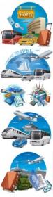 Transports for travel vector illustration