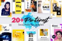 Pinterest Post Templates PSD