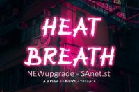 Heat Breath - Brush Texture Font