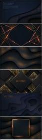 Luxury dark background textured and wavy with a combination of shining dots