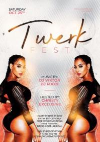 Twerk fest - Premium flyer psd template