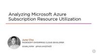 PluralSight - Analyzing Microsoft Azure Subscription Resource Utilization