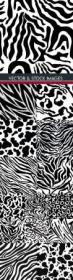 Animal zebra and geometric abstract pattern black