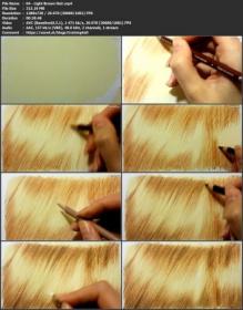 How to Draw Realistic Hair with Colored Pencils