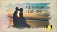 Brush Strokes - 35 4K Matte Frames 24131903