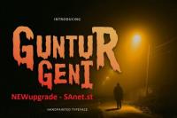 Guntur Geni - Handpainted Typeface