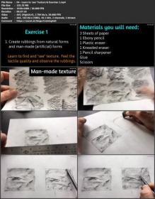 Skillshare - Art Essentials- Texture- Learn Successful Drawing Techniques to Create Amazing Textures