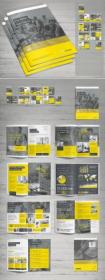 Yellow and Gray Business Brochure Layout 309423262