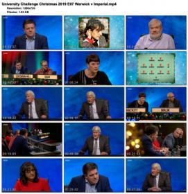 University Challenge Christmas 2019 E07 Warwick v Imperial