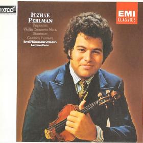 Paganini - Violin Concerto No 1 & Sarasate Carmen Fantasy - Perlman, Poster & RPO