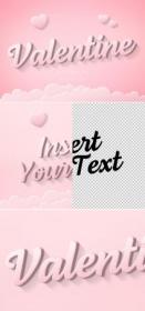 Valentines Day Text Effect Mockup 312949753