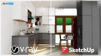 Udemy - Vray Next +  Sketchup 2019- Creating a Kitchen for Beginners