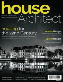 Architecture Magazine Cover Page Vector Template