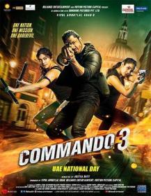 Visit  - Commando 3 2019 Hindi 720p WEB-DL x264 1.1GB