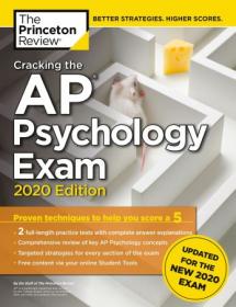 Cracking the AP Psychology Exam- Practice Tests & Prep for the NEW 2020 Exam (College Test Preparation), 2020th Edition