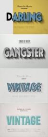 Vintage Text Effect Mockup Bundle 318976879