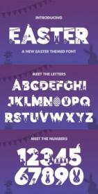 Easter Silhouette Font