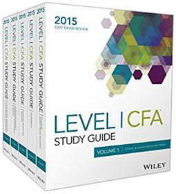 Wiley Study Guide for 2015 Level I CFA Exam- Complete Set