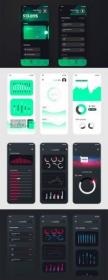 Mobile App Design Interface Elements Template