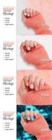 Creativemarket - Finger Nail Mockup, Beauty Manicure 4708841