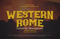 Western Rome - Vintage Western Font
