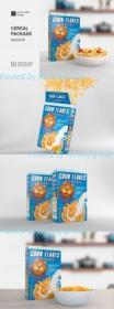 Creativemarket - Cereal Package Mockup 4124464