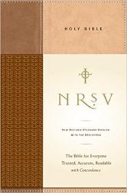 NRSV, Standard Bible with Apocrypha, Hardcover, Tan-Brown- The Bible for Everyone- Trusted, Accurate, Readable