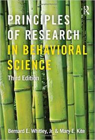 Principles of Research in Behavioral Science- Third Edition