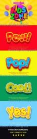 Graphicriver - Kid Zone Cartoon 3d Text Style Effect Mockup 26208519