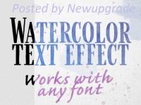 Watercolor Text Effect Mockup 335051179